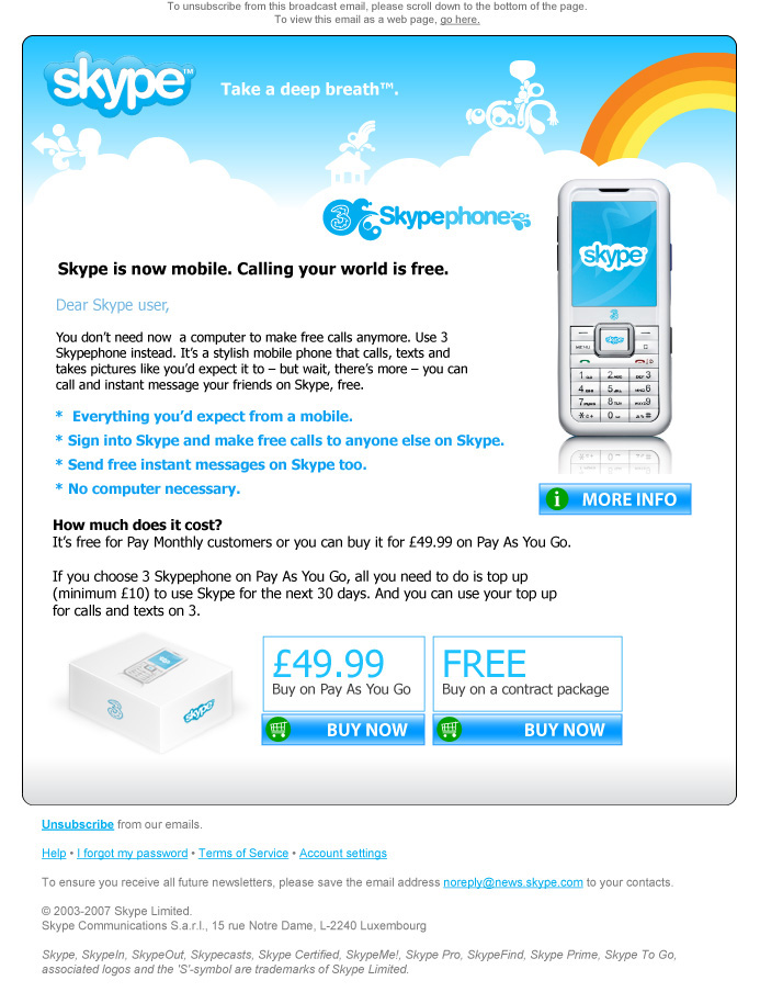 Skype newsletter v1
