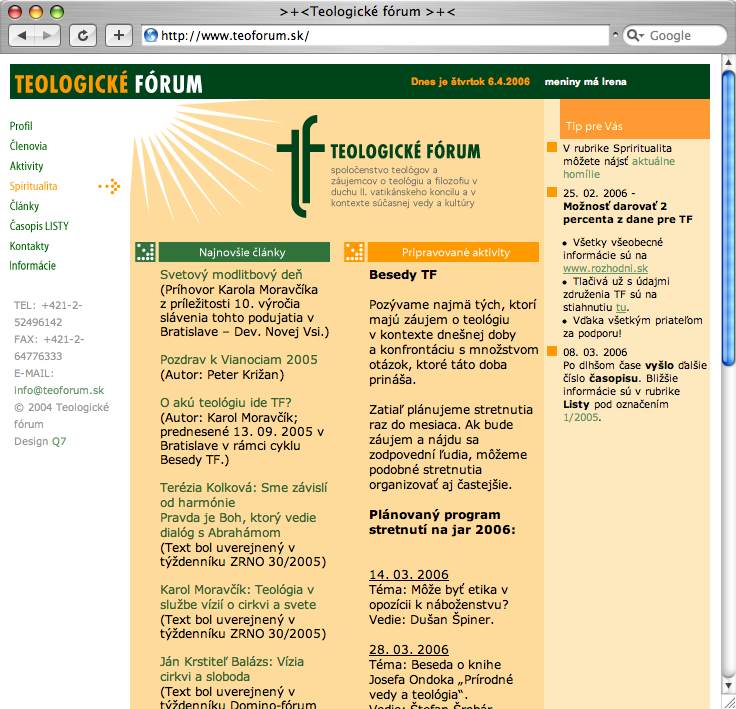 Teoforum — homepage